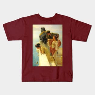 A Coign Of Vantage by Sir Lawrence Alma-Tadema Kids T-Shirt